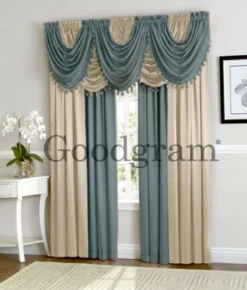 Kate Aurora Lux Living Complete 9 Piece Semi Sheer Rod Pocket Window Curtain & Valance Set -Kate Aurora GUEST a7847821 34f9 42f7 95e6 e92c9775300d