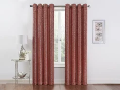 Kate Aurora 2 Pack Glam Metallic Sparkle Thermal Light Filtering Grommet Top Curtains -Kate Aurora GUEST aa7b702d f9f0 4ef0 ac3f 1e7144044294