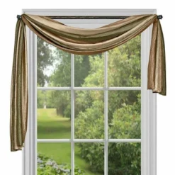 Kate Aurora Royal Ombre Crushed Semi Sheer Single Window Scarf Treatment -Kate Aurora GUEST acf18902 4209 4612 8e66 1e5eeab742b4