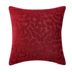 Kate Aurora Red Hook Cut Leaf Embossed Chenille Ultra Plush & Fluffy 18"x 18" Filled Accent Throw Pillow With Removable Zipper Shell/Cover -Kate Aurora GUEST b33df917 e5db 4976 be31 96a2d9c1c989