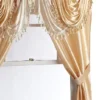 Kate Aurora Satin Semi Sheer Complete 5 Piece Window In A Bag Attached Curtain Set