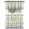 Kate Aurora Country Lemons Complete Cafe Style Kitchen Curtain Tier & Valance Set
