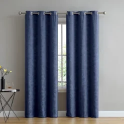Kate Aurora Chic Living 2 Pack Floral Leaves Embossed Room Darkening Grommet Top Curtain Panels - 84 In. Long 9 Kate Aurora Chic Living 2 Pack Floral Leaves Embossed Room Darkening Grommet Top Curtain Panels - 84 In. Long -Kate Aurora GUEST c127f092 afa2 49c5 8f47 97f04cf95655
