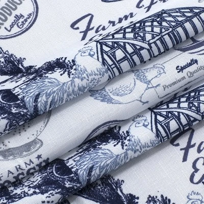 Kate Aurora Rooster Toile Complete 3 Pc Café Kitchen Curtain Tier And Valance Set 7 Kate Aurora Rooster Toile Complete 3 Pc Café Kitchen Curtain Tier And Valance Set - Image 7