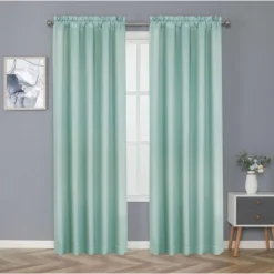 Kate Aurora Basic Drape Light Filtering Woven Jacquard Thermal Single Rod Pocket Window Curtain Panel -Kate Aurora GUEST c809a5f7 6829 48fa b216 2fd3a94d6017