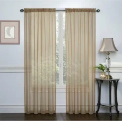 Kate Aurora Basic 2 Pack Sheer Voile Home Window Curtains -Kate Aurora GUEST ca017c0c ae51 4ba3 bf6f 0aa58cafa2b5 1