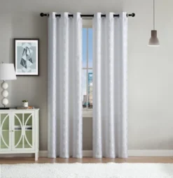 Kate Aurora Contemporary Living 2 Pack Semi Sheer Geometric Grommet Top Curtain Panels -Kate Aurora GUEST d14a4cfe 30f3 4d29 a36a d3dfc60b2e6a