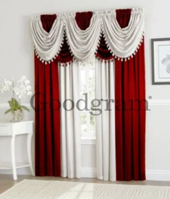Kate Aurora Lux Living Complete 9 Piece Semi Sheer Rod Pocket Window Curtain & Valance Set -Kate Aurora GUEST d2a99fb8 3bc8 47b1 8775 df23cc657f23