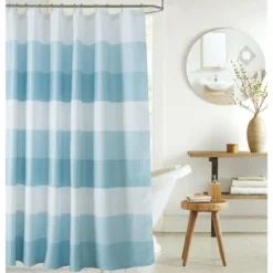 Kate Aurora Spa Accents Striped Waffle Fabric Shower Curtains -Kate Aurora GUEST d7e0294d 8143 43f7 b261 dbaf6f16a411