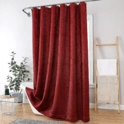 Kate Aurora Serena Elegant Jacquard Woven Fabric Shower Curtain - Standard Size -Kate Aurora GUEST d82fa0f9 6dea 4334 aaae a2a5a80ab990