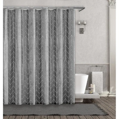 Kate Aurora Simple Living Herringbone Designed Fabric Shower Curtain - 70 In. W X 72 In. L 3 Kate Aurora Simple Living Herringbone Designed Fabric Shower Curtain - 70 In. W X 72 In. L - Image 3