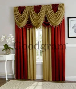 Kate Aurora Lux Living Complete 9 Piece Semi Sheer Rod Pocket Window Curtain & Valance Set -Kate Aurora GUEST ddb0dc66 a000 4e92 b826 d5e52ba3a692