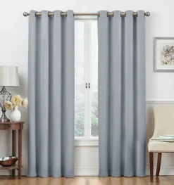 Kate Aurora Basic Jacquard 2 Piece Blackout Grommet Top Hotel Window Curtains -Kate Aurora GUEST ddb36246 c272 47cc 8102 ed3aca499b9e