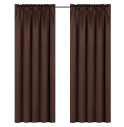 Kate Aurora Basic Faux Silk Rod Pocket Shimmery Sheer Single Window Curtain Panel -Kate Aurora GUEST dff66247 9747 4072 843c 6a3f2b47bbe4