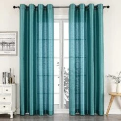Kate Aurora Home Living 2 Piece Lightweight Basic Sheer Grommet Top Curtain Panels -Kate Aurora GUEST e04771d6 580c 4088 b534 7b9098280104