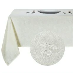 Kate Aurora Diamond Textured Spill And Stain Proof All Purpose Fabric Tablecloth -Kate Aurora GUEST e15dd7b9 cdaf 462e 8fca 6d60cfb5f168