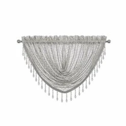 Kate Aurora Elegant Crystal Beaded Chevron Design Window Valance -Kate Aurora GUEST e30e1d32 7b3b 4a0d 9fc8 a50c41e2a87b 1