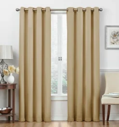 Kate Aurora Basic Jacquard 2 Piece Blackout Grommet Top Hotel Window Curtains -Kate Aurora GUEST e39ee416 5960 4b91 b6a2 eaefb5094f2b