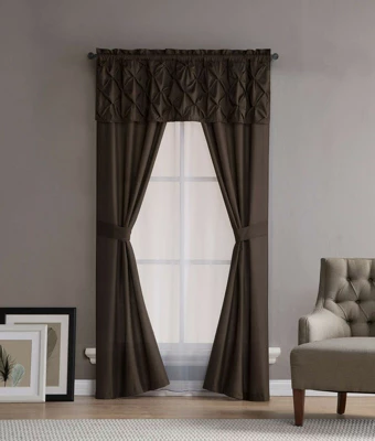 Kate Aurora Complete 5 Pc. Ruffled Window In A Bag Curtain Set 4 Kate Aurora Complete 5 Pc. Ruffled Window In A Bag Curtain Set - Image 4