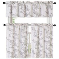 Kate Aurora Brielle Embroidered Linen Kitchen Curtain Tier & Valance Set 5 Kate Aurora Brielle Embroidered Linen Kitchen Curtain Tier & Valance Set -Kate Aurora GUEST e65354e1 e3ed 4377 a982 a4bc6ff07b8c