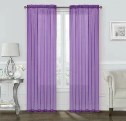 Kate Aurora Coastal Pastel Colored Light & Airy Sheer Voile Window Curtains -Kate Aurora GUEST e7609022 8c05 49d9 ad9e b43f2a1e68bb