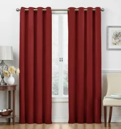 Kate Aurora Basic Jacquard 2 Piece Blackout Grommet Top Hotel Window Curtains -Kate Aurora GUEST e8616a51 f9a9 4d64 94ea 303d0cbd5c69
