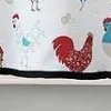 Kate Aurora Multi Rooster Complete 3 Pc Kitchen Curtain Tier & Valance Set