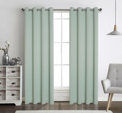 Kate Aurora Hotel Living 2 Pack 100% Blackout Grommet Top Sage Green Curtain Panels 1 Kate Aurora Hotel Living 2 Pack 100% Blackout Grommet Top Sage Green Curtain Panels