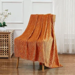 Kate Aurora Ultra Soft & Plush Cable Geometric Designed Embossed Fleece Accent Throw Blanket -Kate Aurora GUEST ea8b0cf2 d1cf 46c7 901f 54ca2ac0a0de