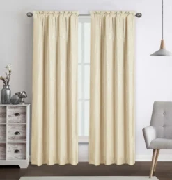 Kate Aurora 2 Piece Heavy Weight Light Filtering Rod Pocket Luxurious Royal Chenille Curtain Panels -Kate Aurora GUEST eb3c6912 dd3b 4fc0 bf7a 1b4232a17bf3