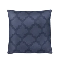 Kate Aurora Maison Textured Quatrefoil Clover 18" X 18" Filled Accent Throw Pillow -Kate Aurora GUEST ebaeddff 9b6d 462f aa13 e9a8332b5ebe