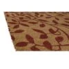 Kate Aurora Rustic Leaves Coir Bristled Outdoor All Season Welcome Mat - 18"x30"