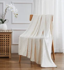 Kate Aurora Floral Ferns Shabby Chic Styled Oversized Ultra Soft & Plush Accent Throw Blanket -Kate Aurora GUEST ecd195d5 6902 4644 9552 d49f19b0fb84