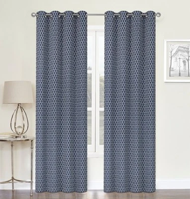 Kate Aurora 2 Pack Amari Contemporary Lattice Light Filtering Grommet Top Window Curtain Panels 1 Kate Aurora 2 Pack Amari Contemporary Lattice Light Filtering Grommet Top Window Curtain Panels