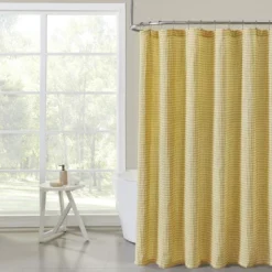 Hotel Collection Premium Waffle Weave Mold & Mildew Resistant Fabric Shower Curtain By Kate Aurora -Kate Aurora GUEST f14dcee2 9947 4de1 bb36 2415c6921486