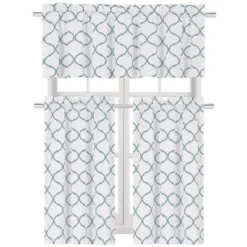 Kate Aurora Living Shabby Trellis 3 Piece Café Kitchen Curtain Tier And Valance Set -Kate Aurora GUEST f5ff7a7c 93e7 490e a777 a737deafbaf1