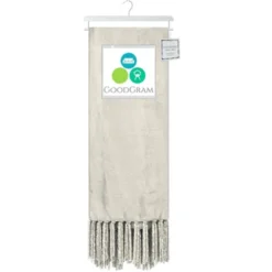 Kate Aurora Ultra Soft & Plush Fringed Oversized Accent Fleece Throw Blanket Cover - 50 In. W X 70 In. L