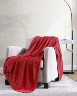 Kate Aurora University Living® Ultra Soft & Plush Oversized "The Scholar" Cable Knit Cotton Accent Throw Blanket -Kate Aurora GUEST fbff1fca 9aa2 4198 ba0d 2287374078f1