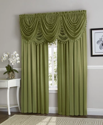 Kate Aurora Ultra Lux Faux Silk Regency Crinkle Rod Pocket Semi Sheer Single Curtain Panel 16 Kate Aurora Ultra Lux Faux Silk Regency Crinkle Rod Pocket Semi Sheer Single Curtain Panel - Image 16