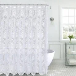 Kate Aurora Country Farmhouse Shabby Chic Floral Lace Shower Curtain 6 Kate Aurora Country Farmhouse Shabby Chic Floral Lace Shower Curtain -Kate Aurora GUEST fe7a4bfc 6638 4f61 adaf 6ce30cbc6f83